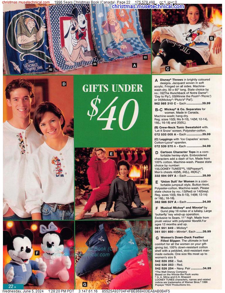 1996 Sears Christmas Book (Canada), Page 22