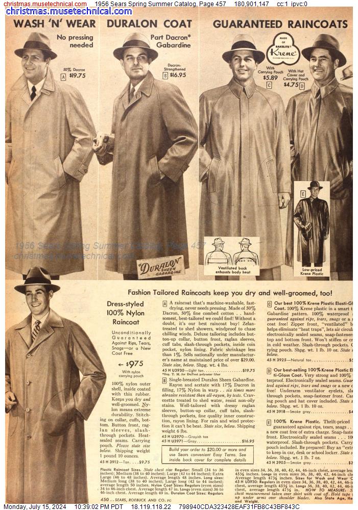1956 Sears Spring Summer Catalog, Page 457
