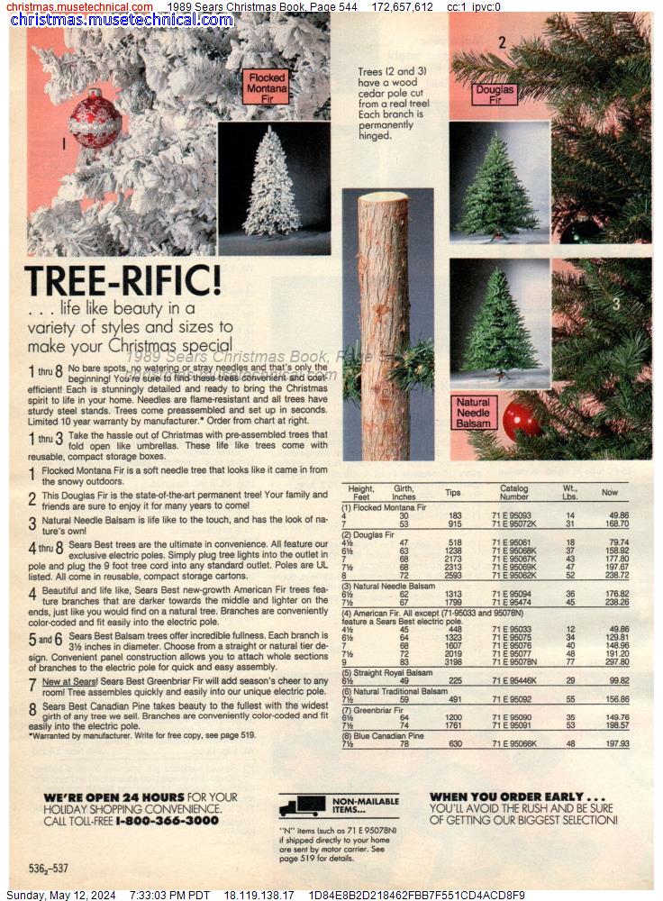 1989 Sears Christmas Book, Page 544