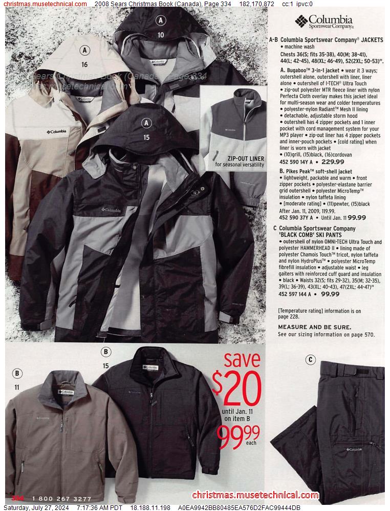 2008 Sears Christmas Book (Canada), Page 334