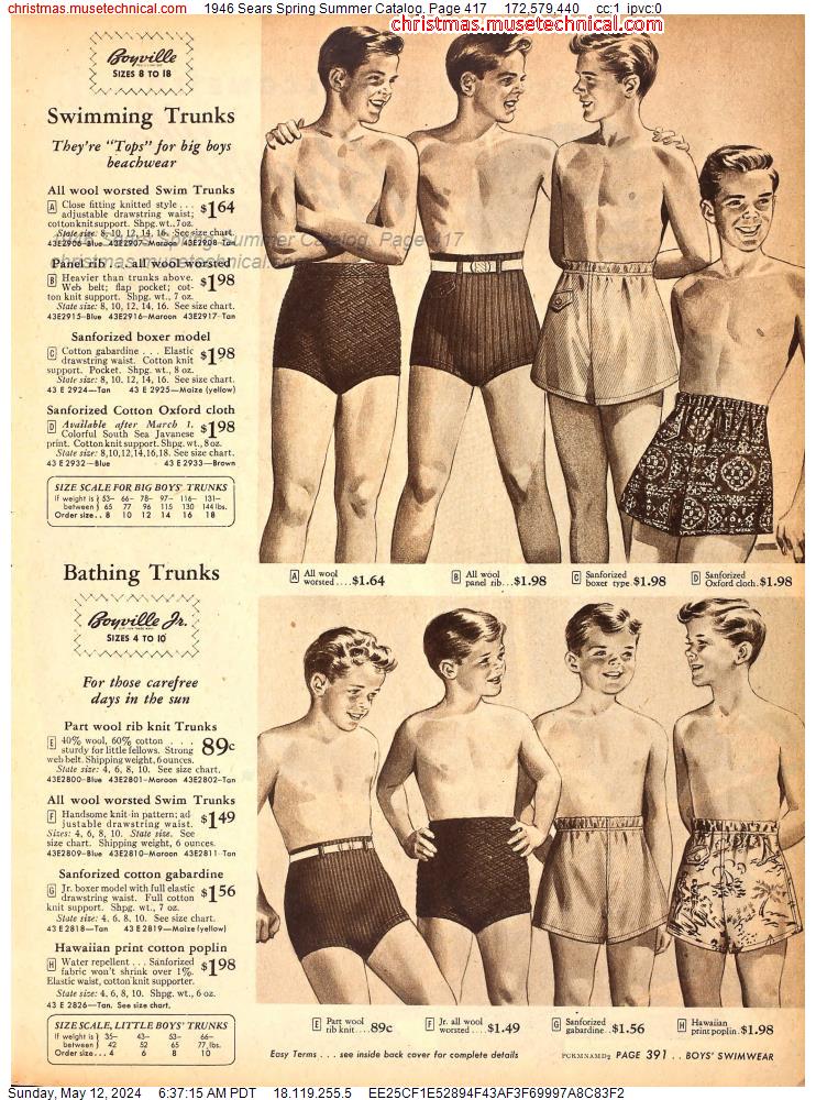 1946 Sears Spring Summer Catalog, Page 417