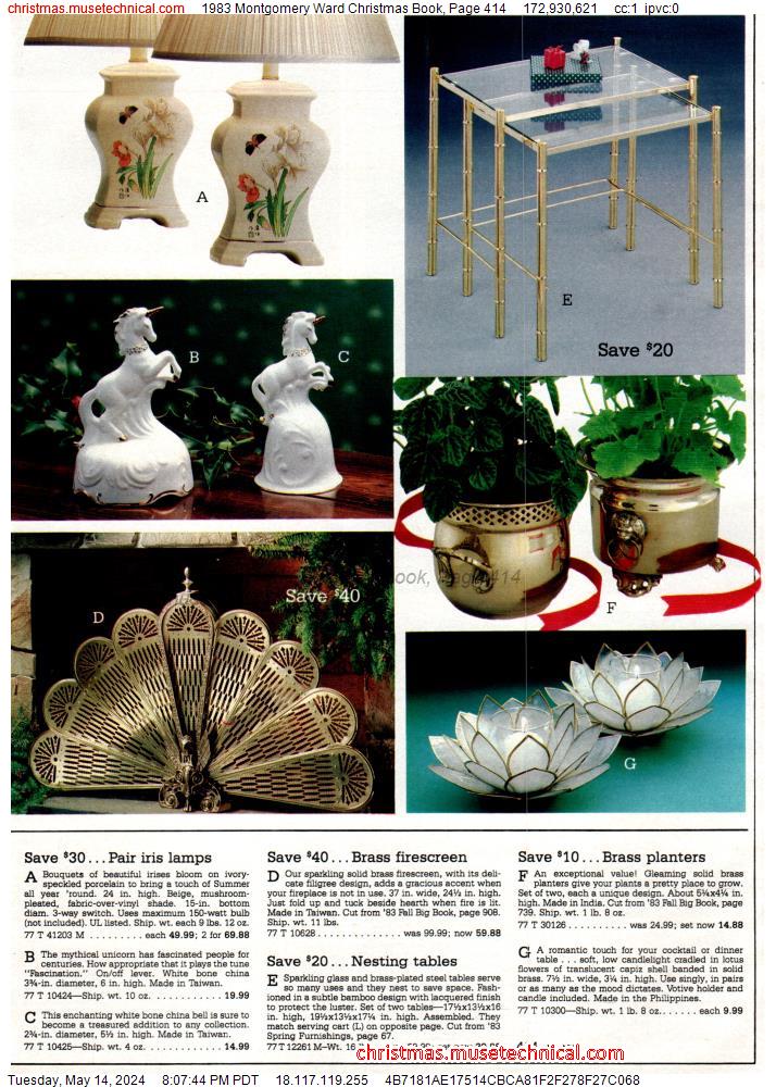 1983 Montgomery Ward Christmas Book, Page 414