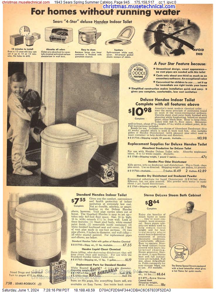 1943 Sears Spring Summer Catalog, Page 945