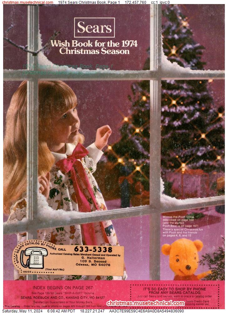 1974 Sears Christmas Book, Page 1