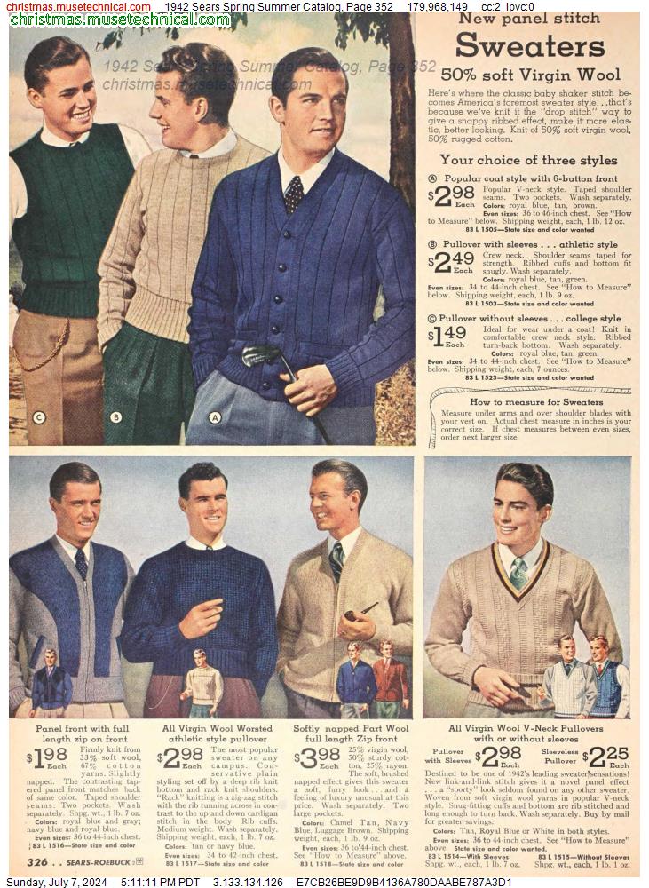 1942 Sears Spring Summer Catalog, Page 352
