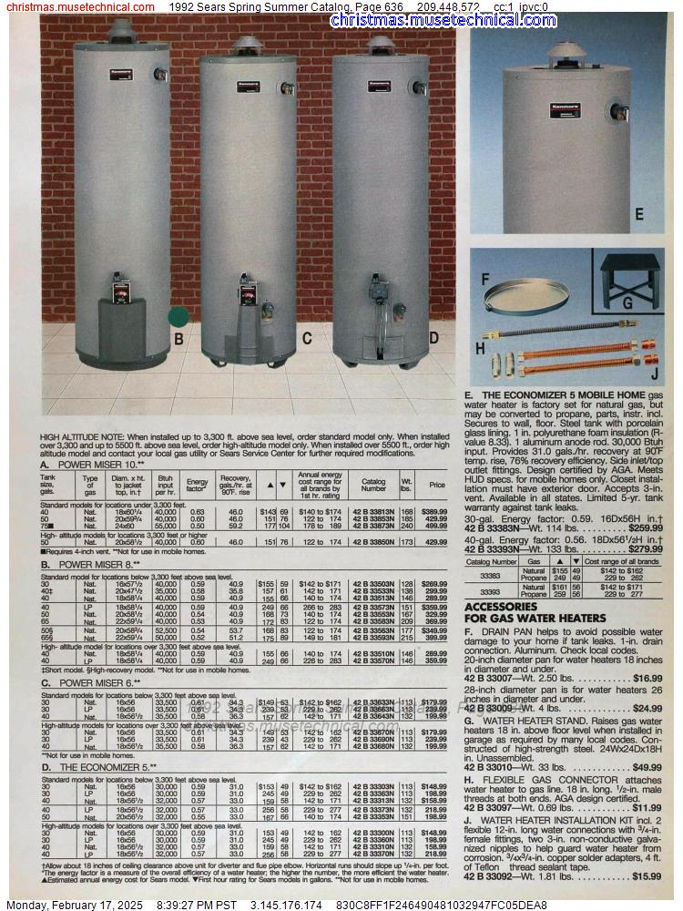 1992 Sears Spring Summer Catalog, Page 636