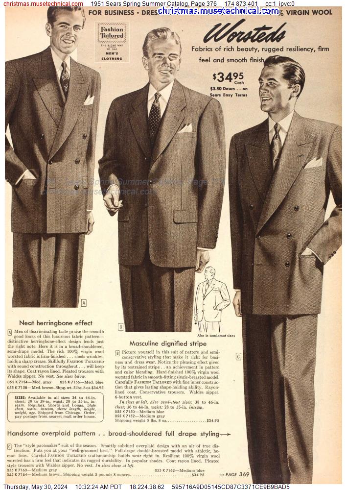 1951 Sears Spring Summer Catalog, Page 376