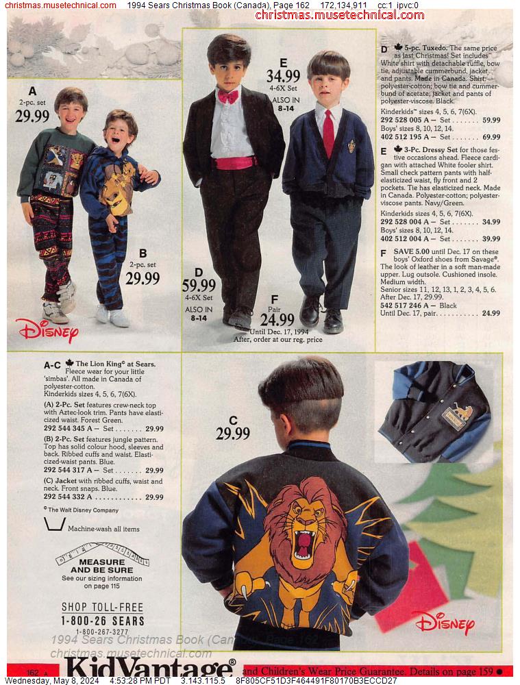 1994 Sears Christmas Book (Canada), Page 162