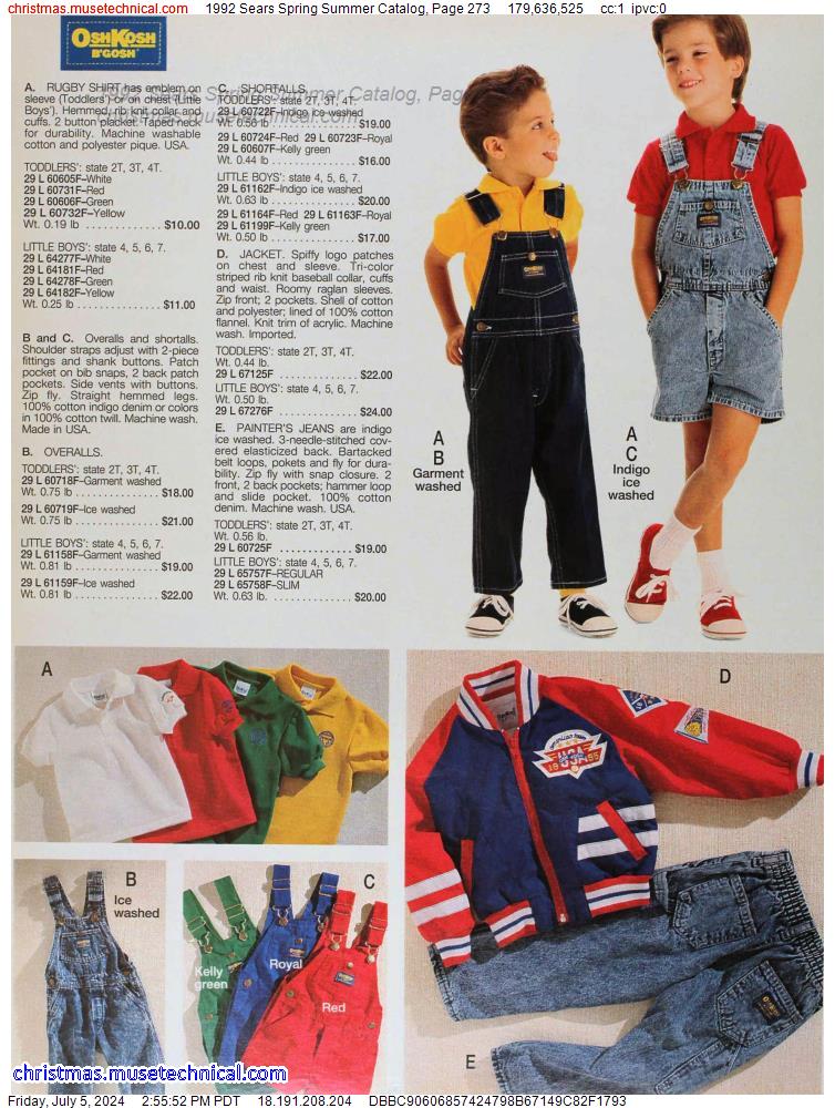 1992 Sears Spring Summer Catalog, Page 273