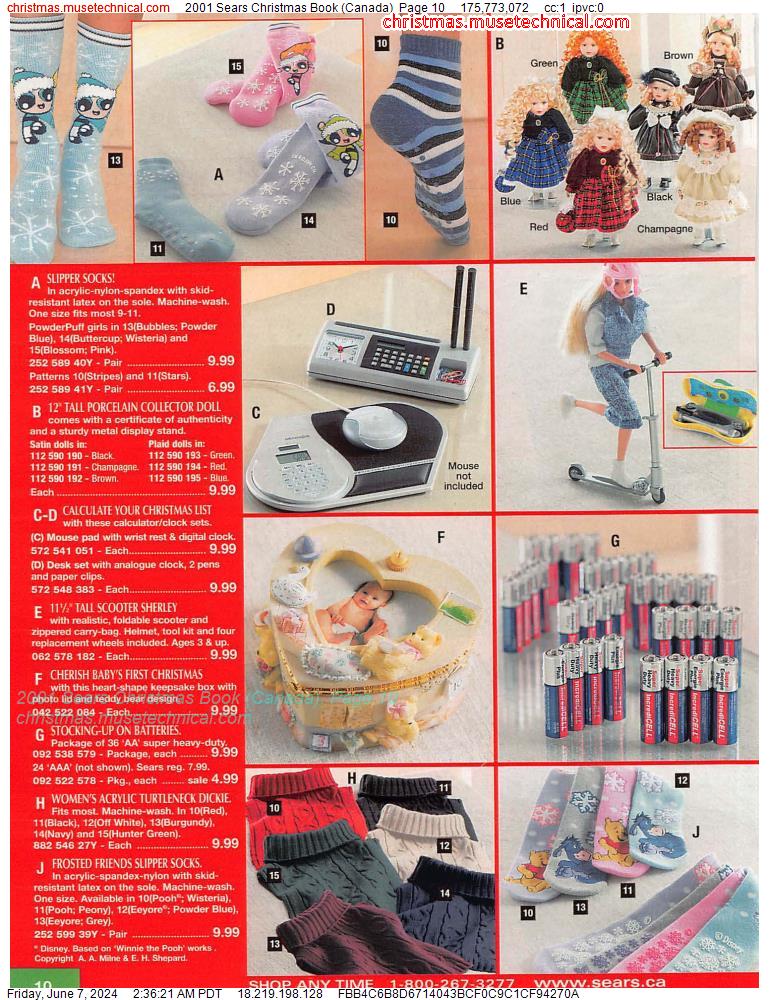 2001 Sears Christmas Book (Canada), Page 10