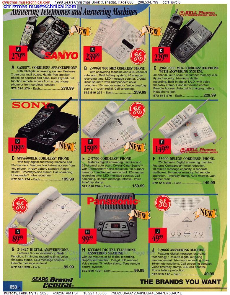 1998 Sears Christmas Book (Canada), Page 686