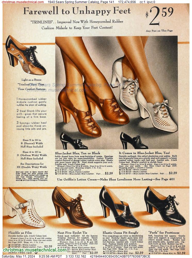 1940 Sears Spring Summer Catalog, Page 141