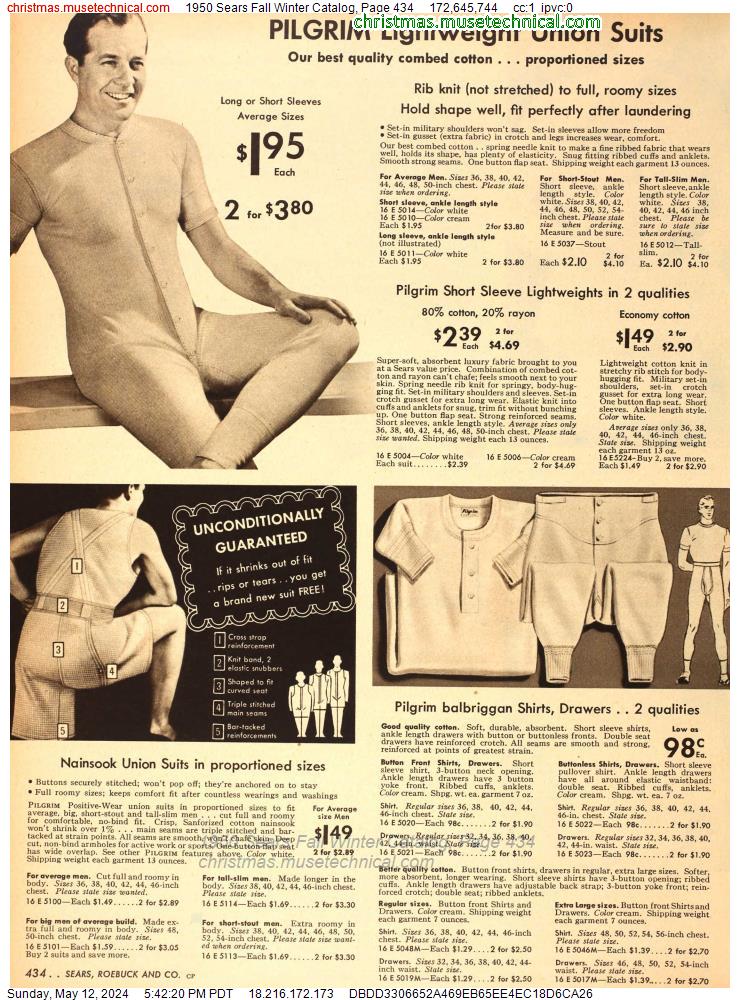 1950 Sears Fall Winter Catalog, Page 434