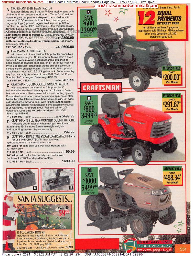 2001 Sears Christmas Book (Canada), Page 557