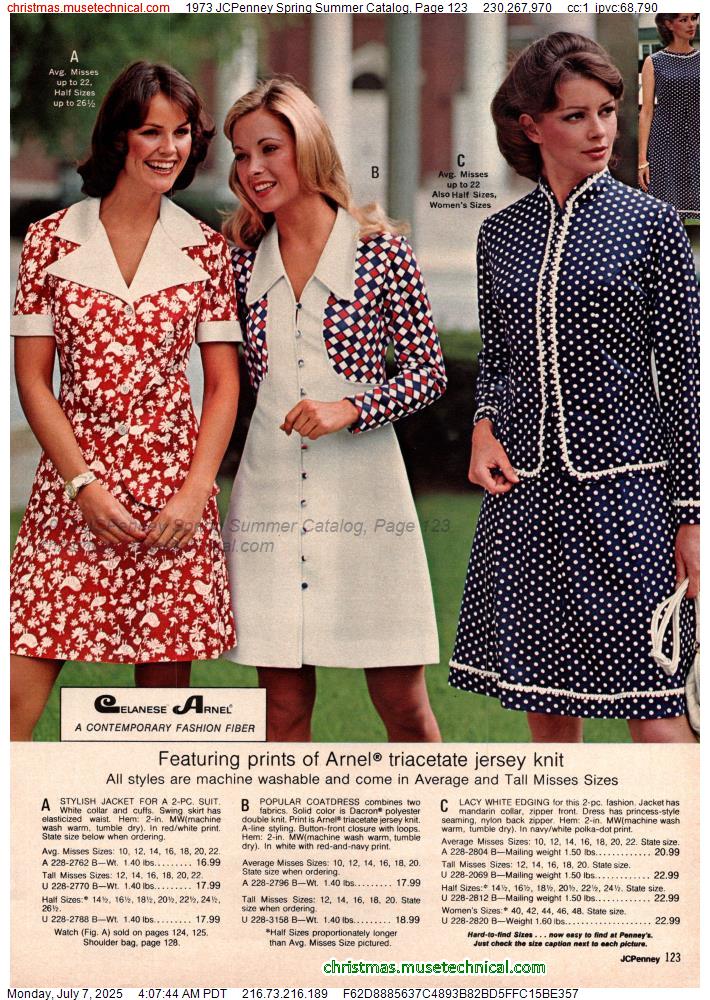 1973 JCPenney Spring Summer Catalog, Page 123