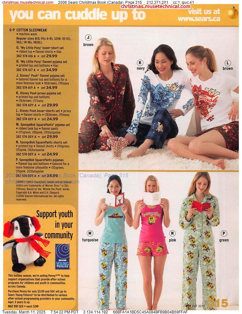 2006 Sears Christmas Book (Canada), Page 315