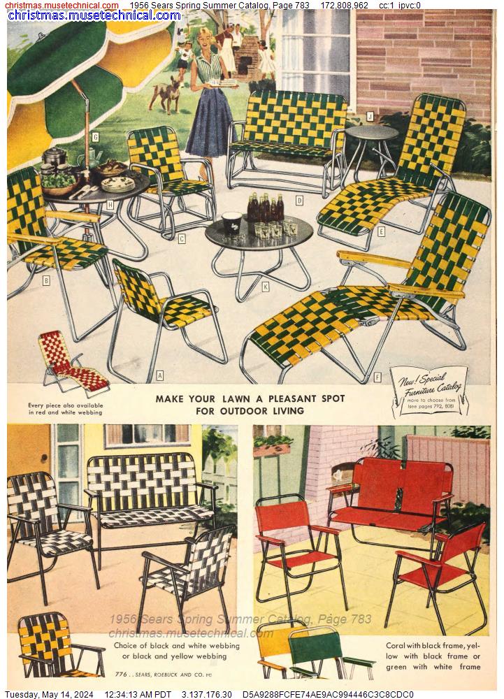 1956 Sears Spring Summer Catalog, Page 783
