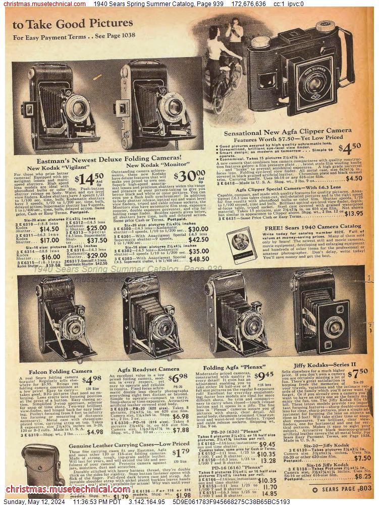 1940 Sears Spring Summer Catalog, Page 939