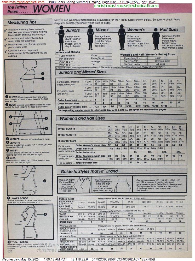 1988 Sears Spring Summer Catalog, Page 632