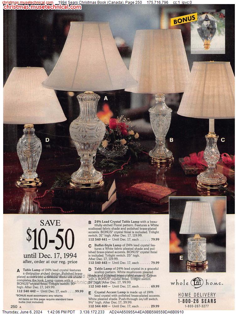1994 Sears Christmas Book (Canada), Page 250