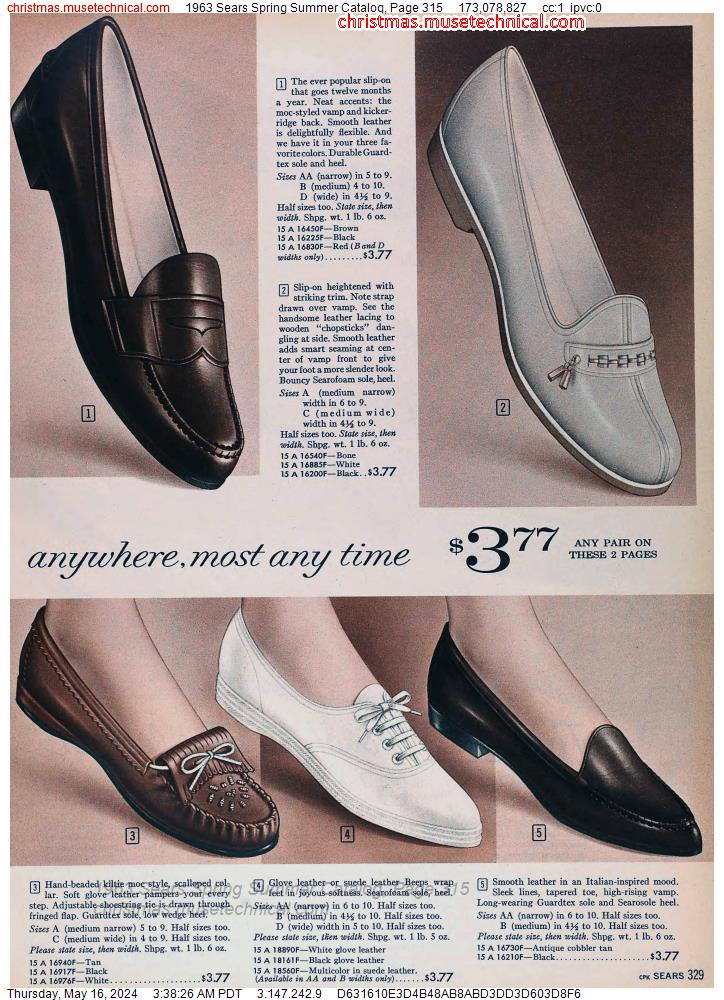 1963 Sears Spring Summer Catalog, Page 315
