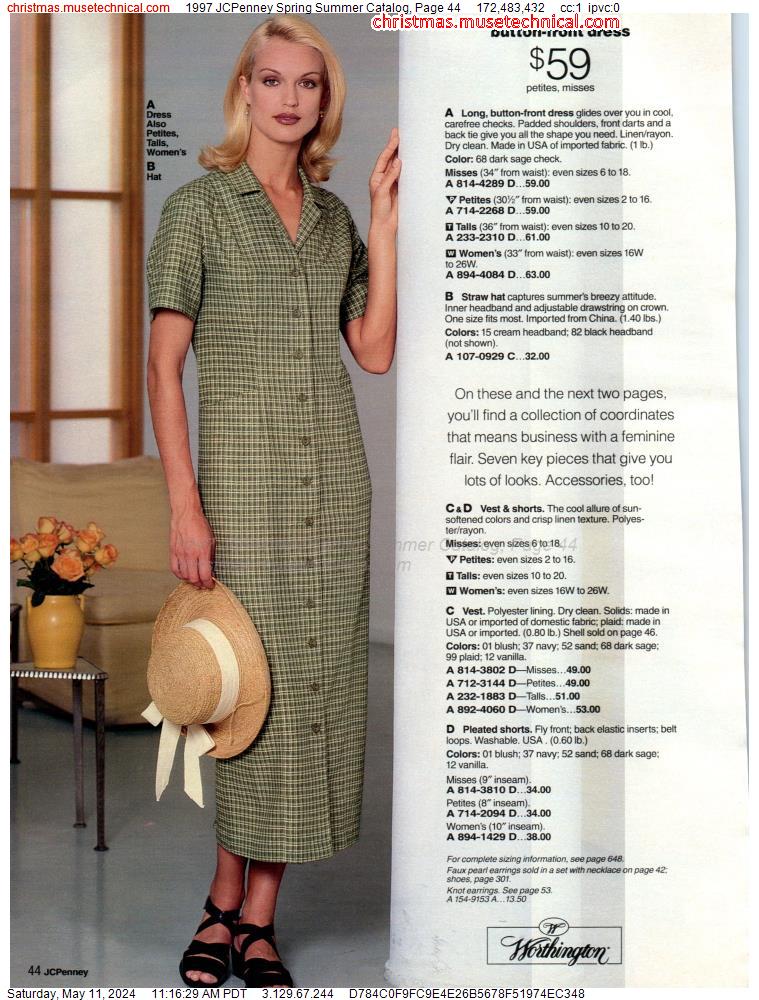 1997 JCPenney Spring Summer Catalog, Page 44