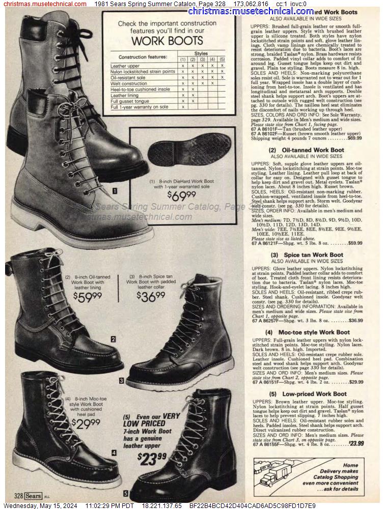 1981 Sears Spring Summer Catalog, Page 328