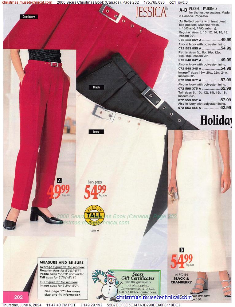 2000 Sears Christmas Book (Canada), Page 202