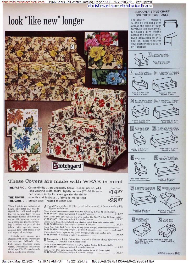 1966 Sears Fall Winter Catalog, Page 1613