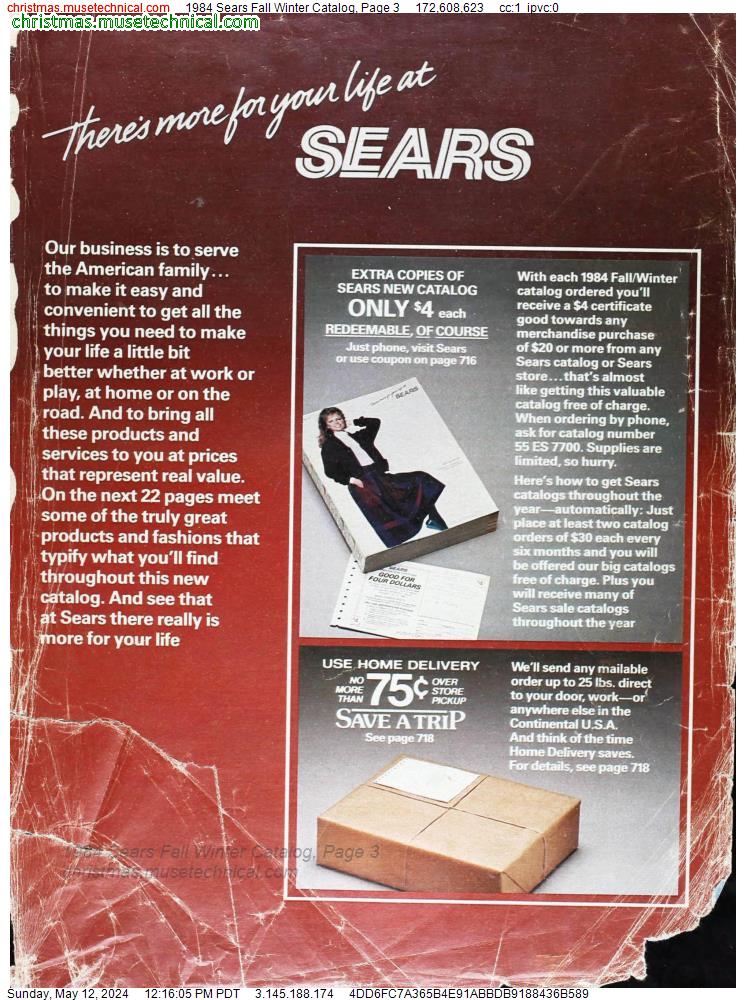 1984 Sears Fall Winter Catalog, Page 3