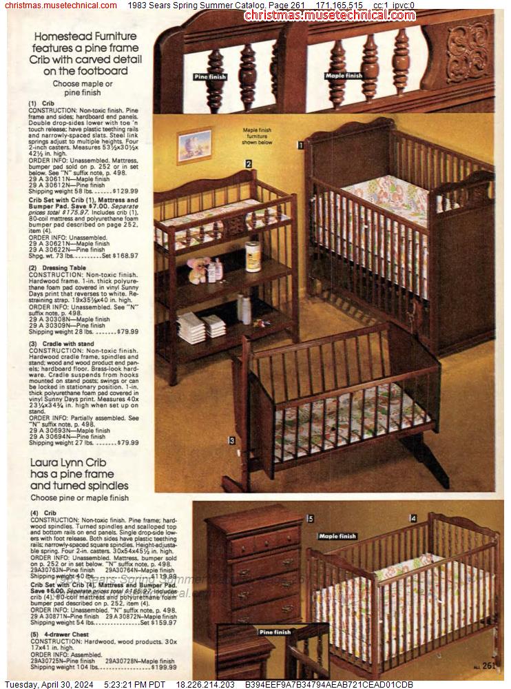1983 Sears Spring Summer Catalog, Page 261