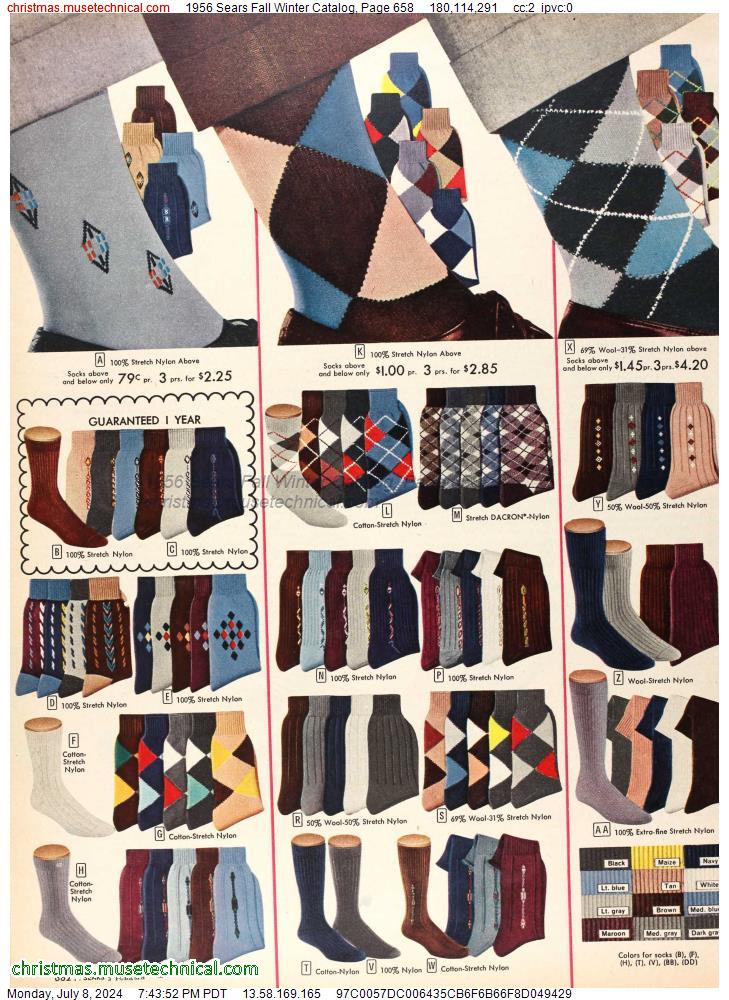 1956 Sears Fall Winter Catalog, Page 658