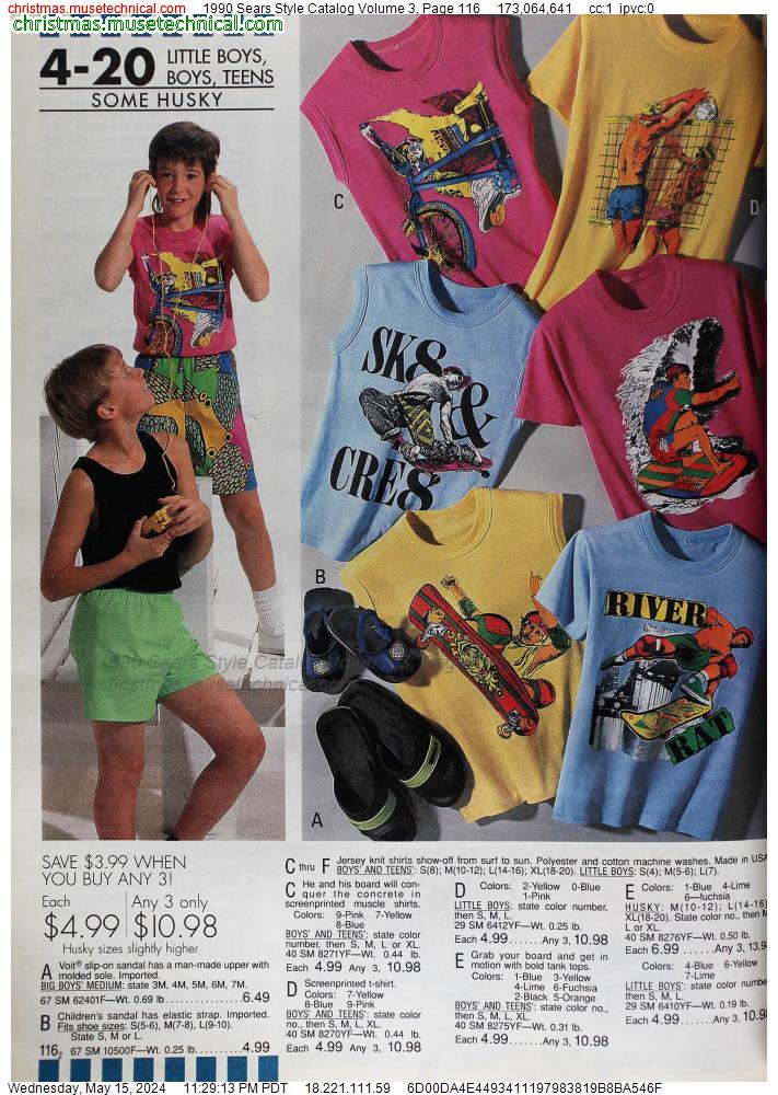 1990 Sears Style Catalog Volume 3, Page 116
