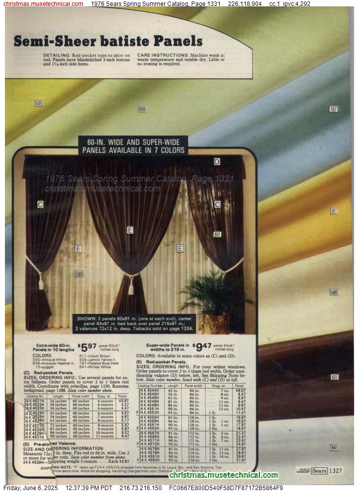 1976 Sears Spring Summer Catalog, Page 1331