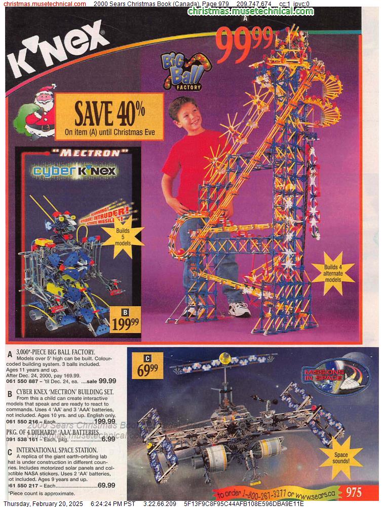 2000 Sears Christmas Book (Canada), Page 979