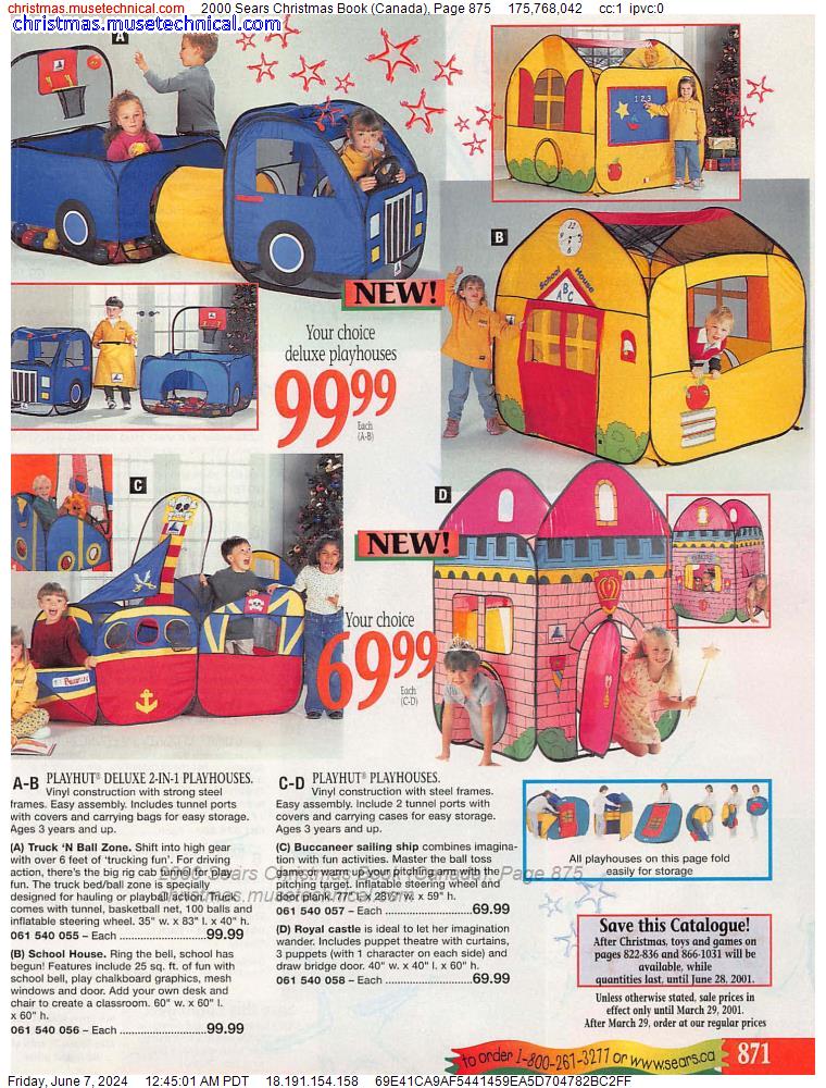 2000 Sears Christmas Book (Canada), Page 875