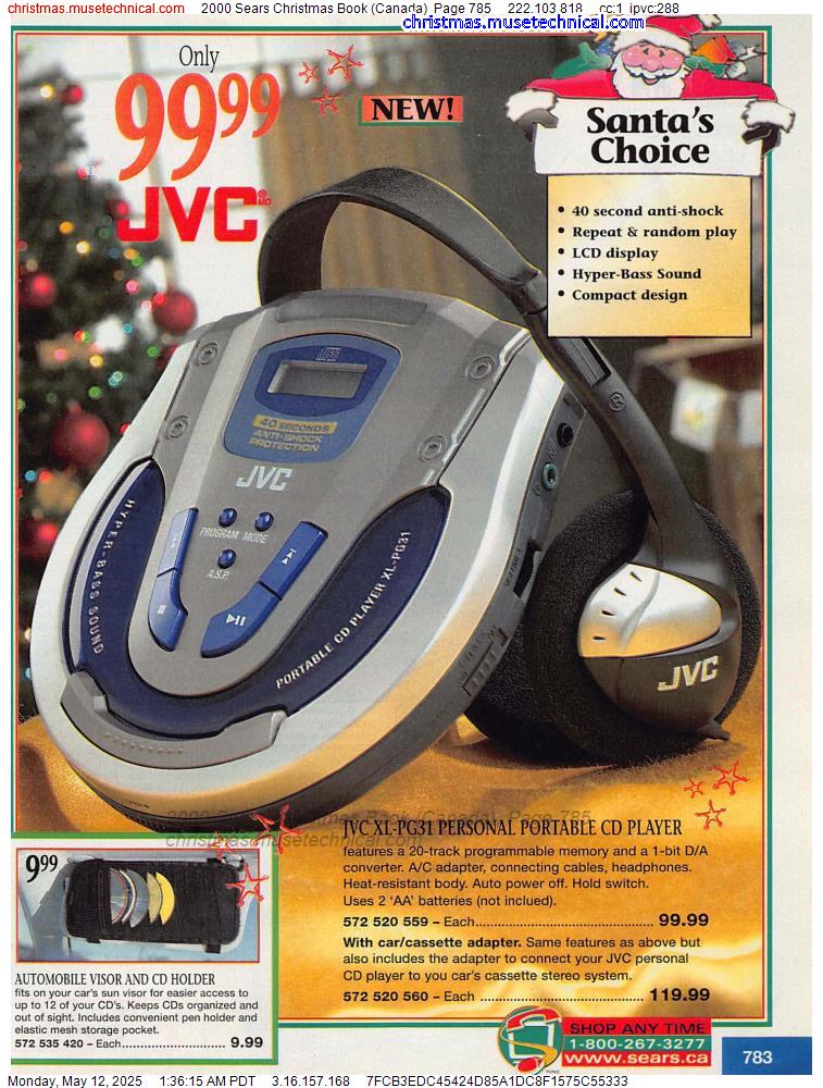 2000 Sears Christmas Book (Canada), Page 785