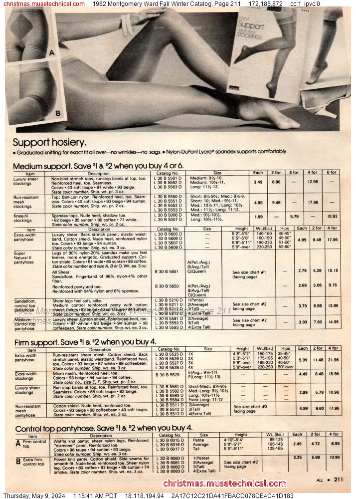 1982 Montgomery Ward Fall Winter Catalog, Page 211