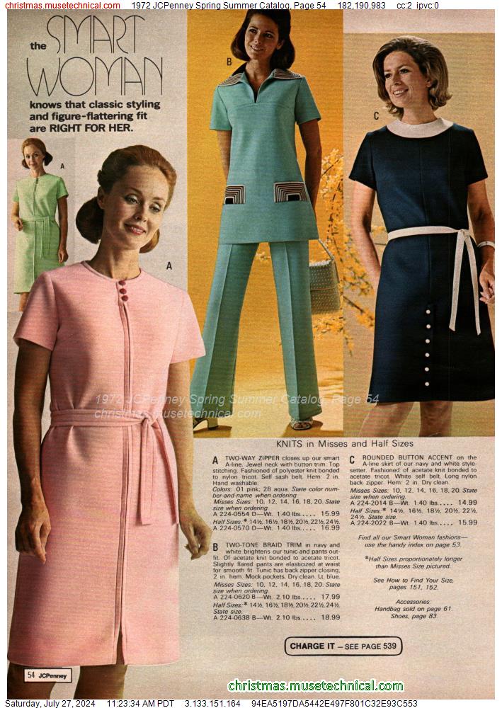 1972 JCPenney Spring Summer Catalog, Page 54