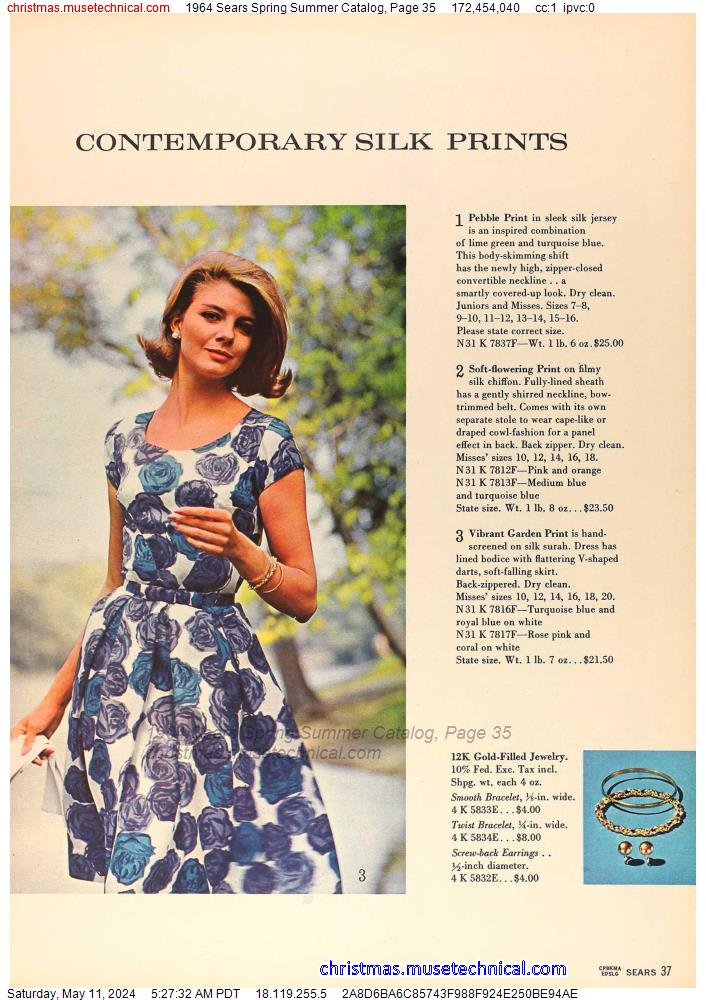 1964 Sears Spring Summer Catalog, Page 35