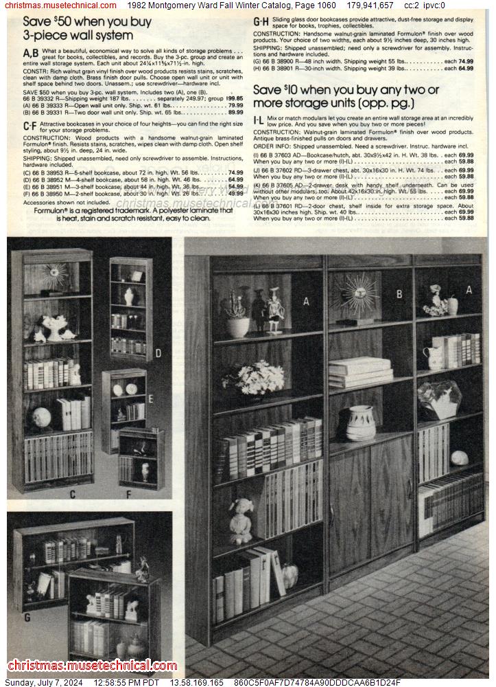 1982 Montgomery Ward Fall Winter Catalog, Page 1060