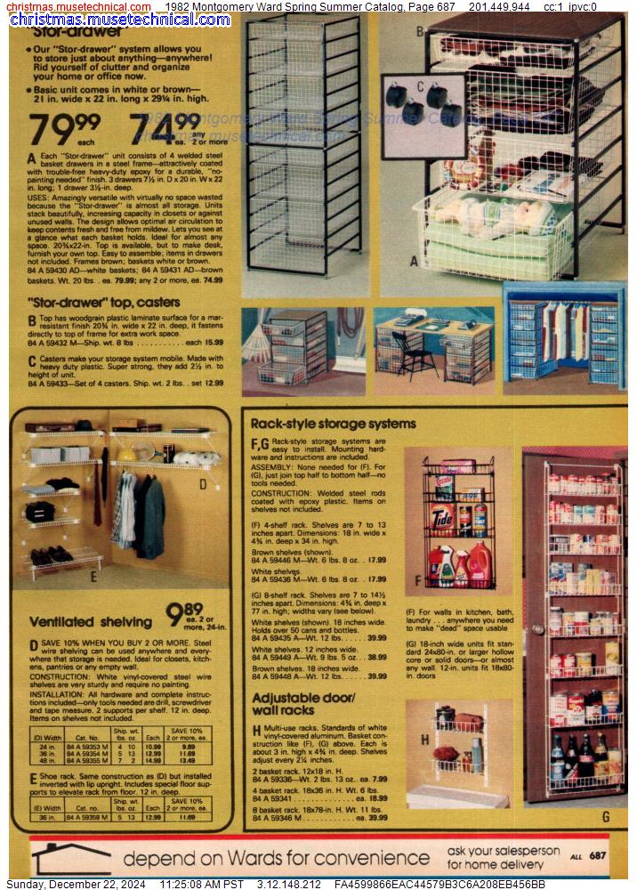 1982 Montgomery Ward Spring Summer Catalog, Page 687