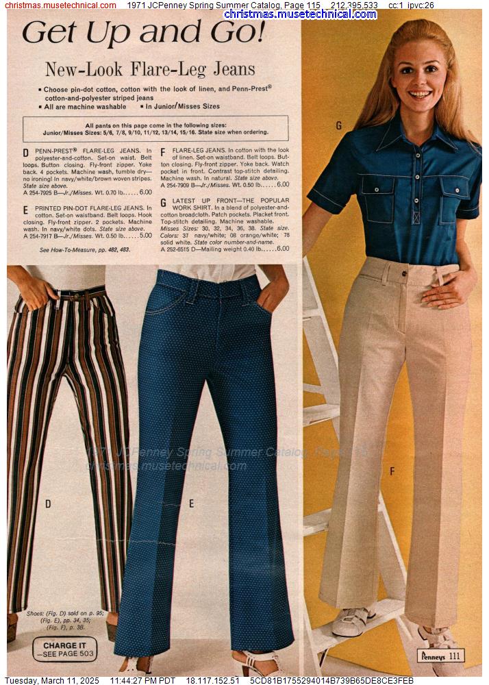 1971 JCPenney Spring Summer Catalog, Page 115