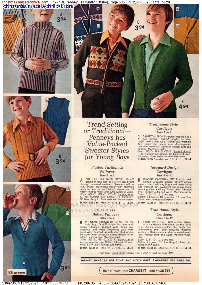 1971 JCPenney Fall Winter Catalog, Page 506