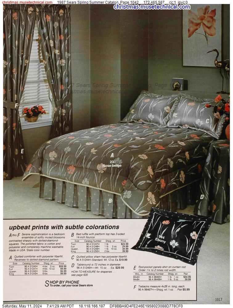 1987 Sears Spring Summer Catalog, Page 1042