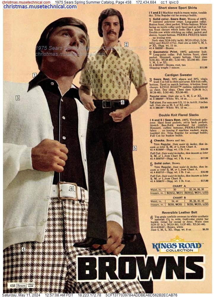 1975 Sears Spring Summer Catalog, Page 458