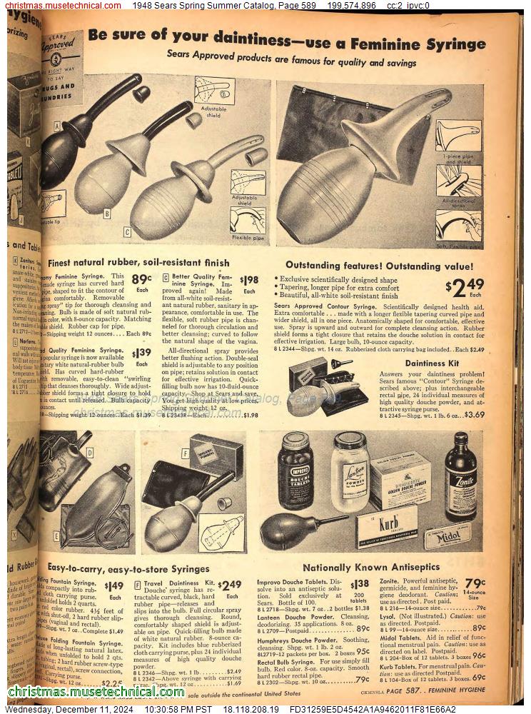 1948 Sears Spring Summer Catalog, Page 589