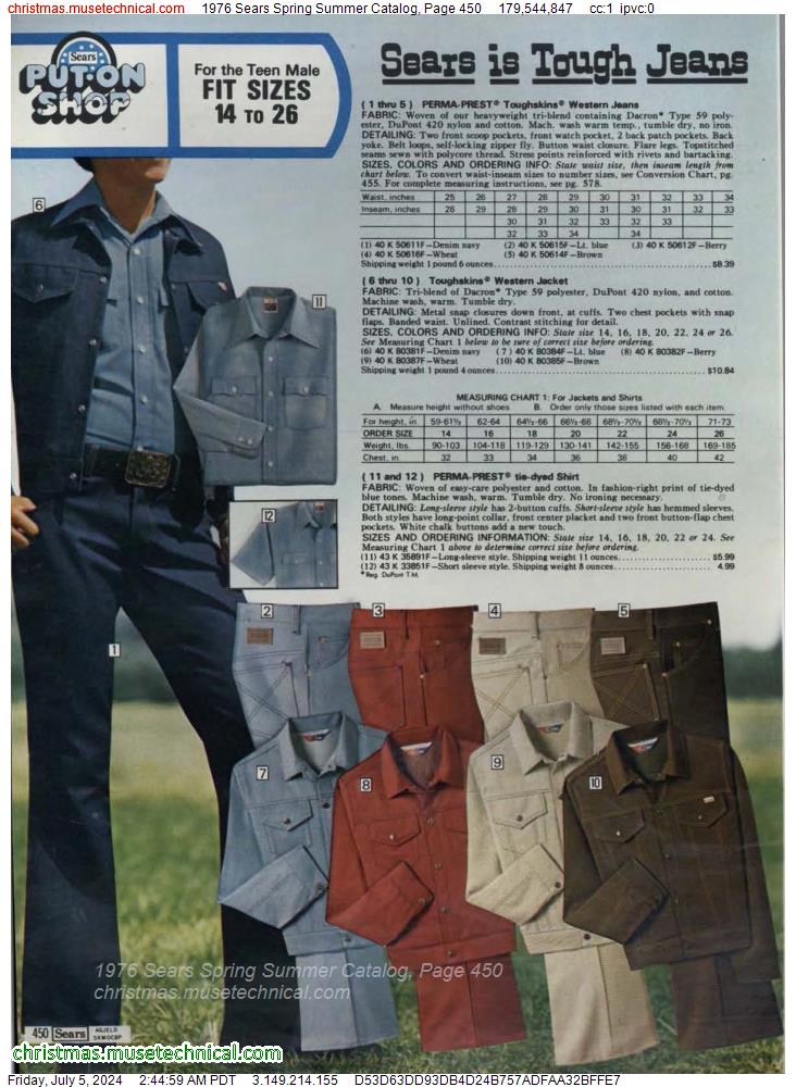 1976 Sears Spring Summer Catalog, Page 450