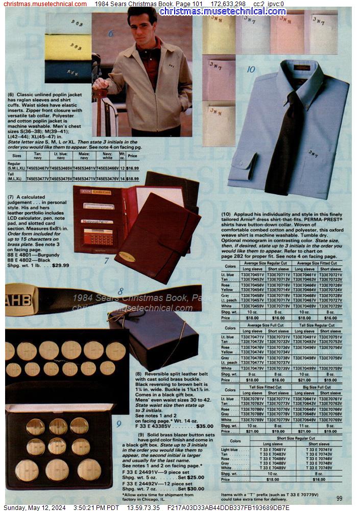 1984 Sears Christmas Book, Page 101