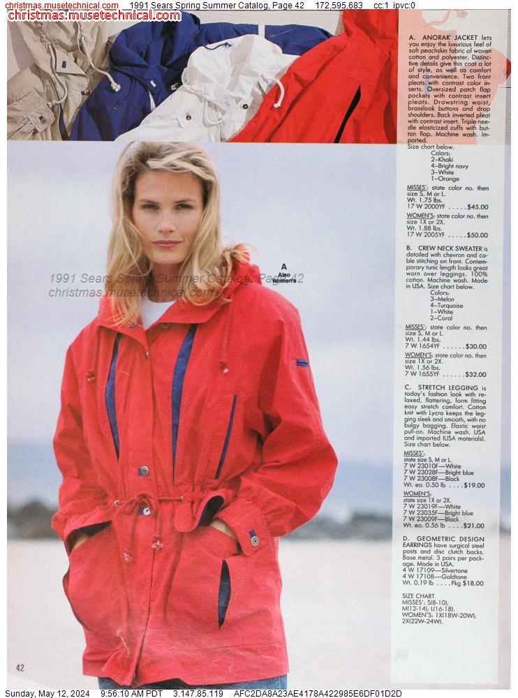 1991 Sears Spring Summer Catalog, Page 42